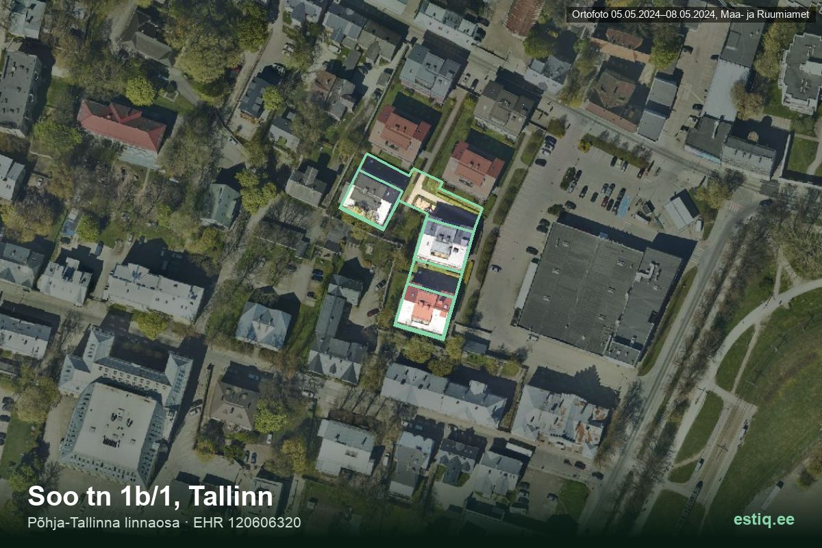 Põhja pst 17b, Tallinn – hoone aerofoto, kontuur ehitisregistri (EHR) andmetest