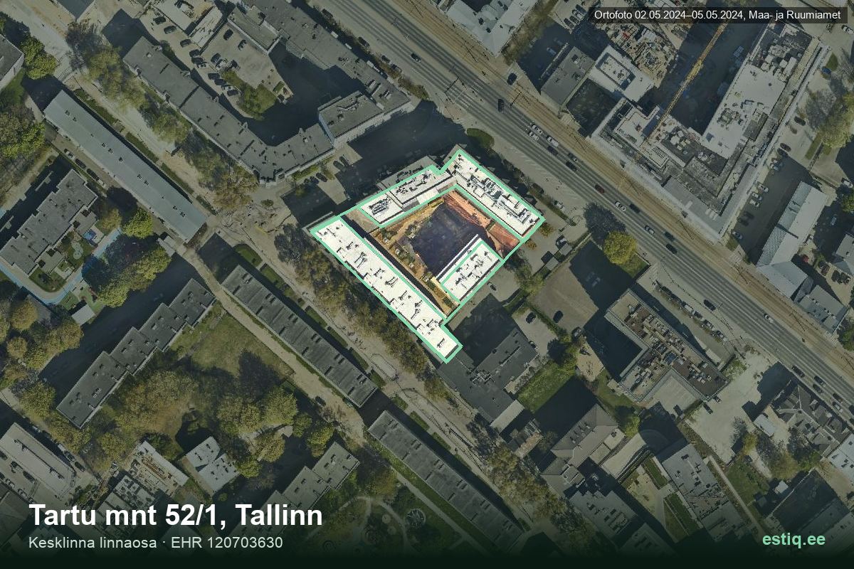 Lastekodu tänav 23, Tallinn – hoone aerofoto, kontuur ehitisregistri (EHR) andmetest