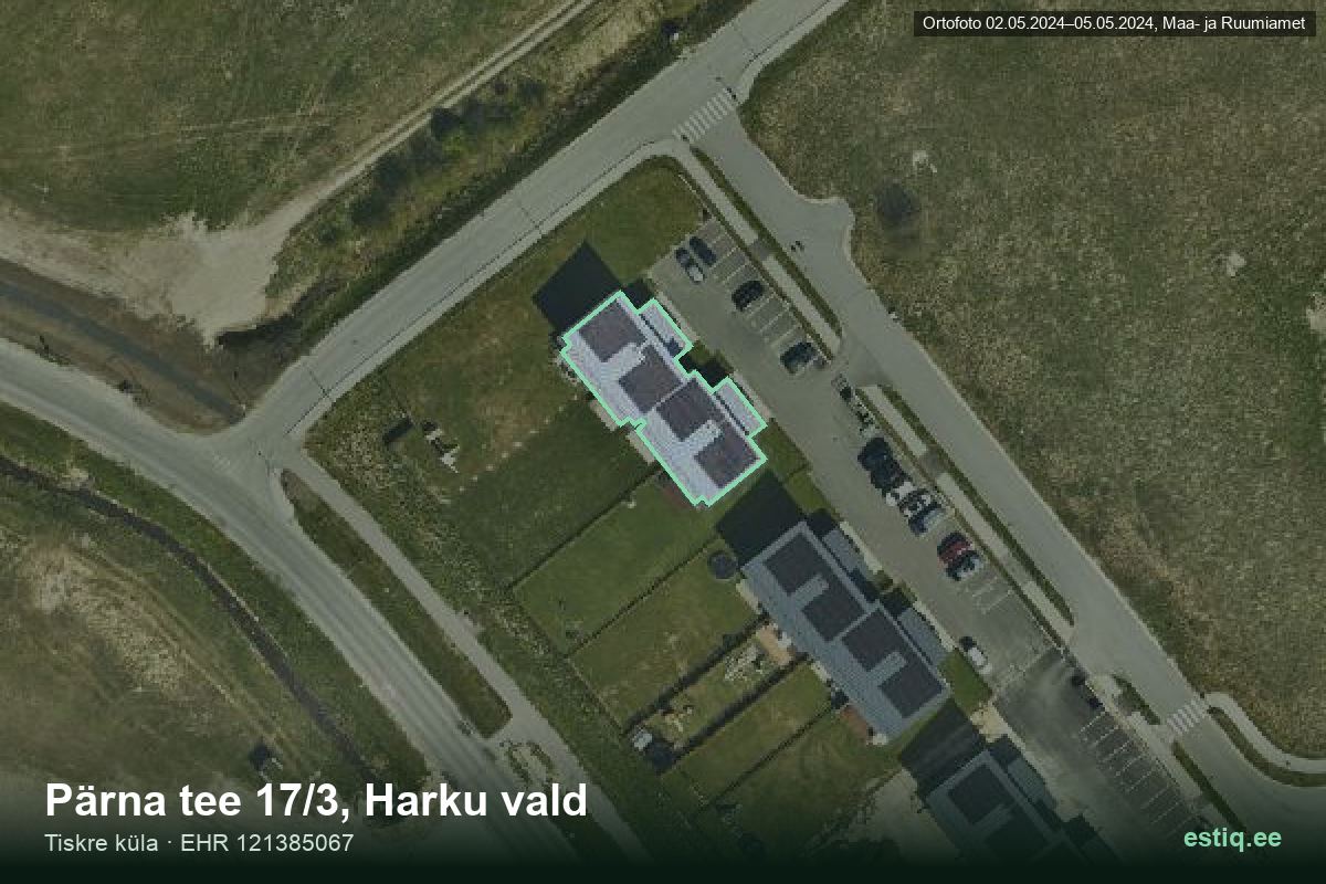 Pärna tee 17/3, Harku – ilmakuva rakennuksesta, ääriviiva rakennusrekisteristä (EHR)