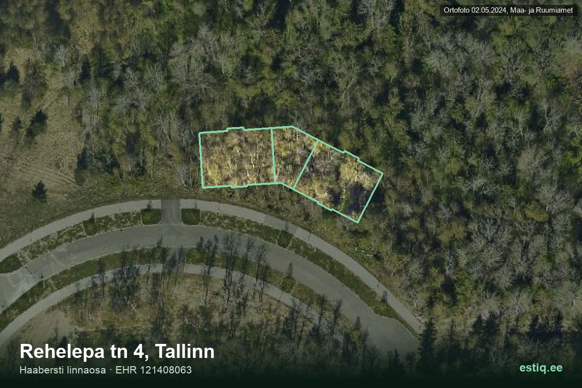 Rehelepa tänav 2, Tallinn – hoone aerofoto, kontuur ehitisregistri (EHR) andmetest