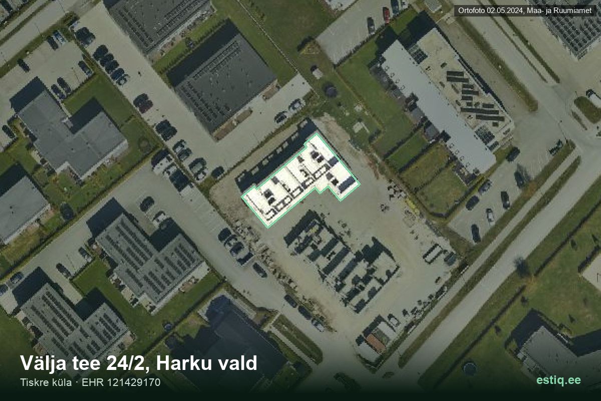 Välja tee 24/2, Harku – аэрофото дома, контур по данным регистра строений (EHR)